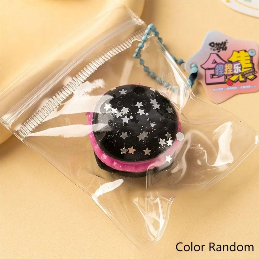 Cute Simulation Bread Pinching Keychain Mini Slow Rebound Pinch Bag TPR Stress Release Gift