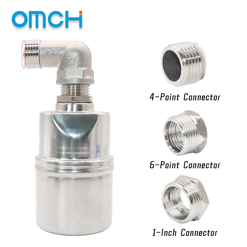 OMCH Automatic Water Level Control Valve Stainless Steel Floating Ball Valve Water Tank Water Tower Shutoff Valve