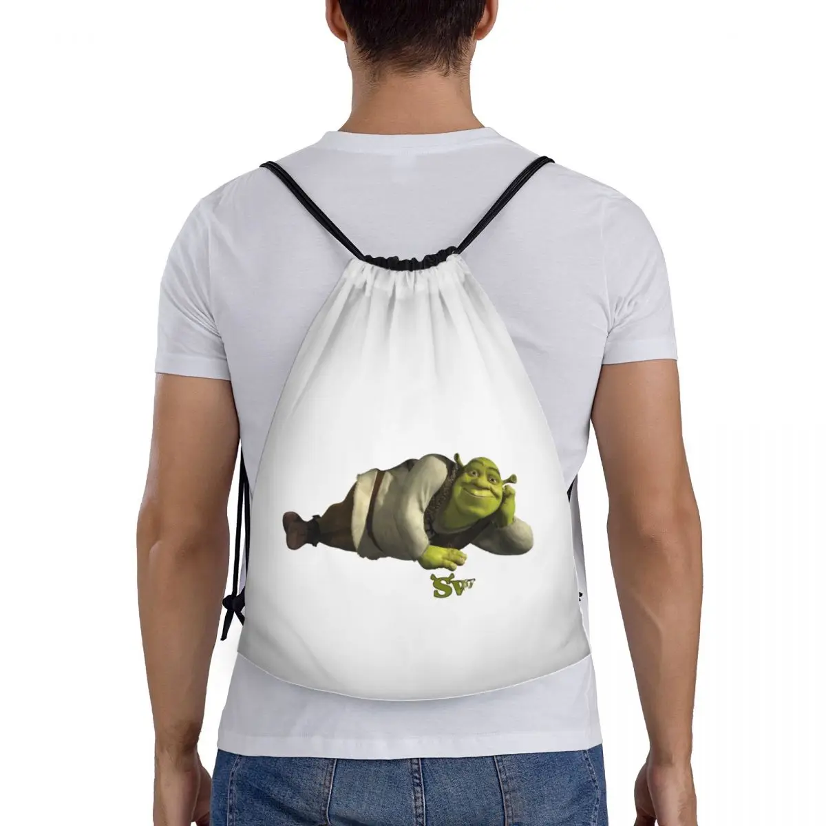 

Рюкзаки Шрек, повседневные портативные карманные спортивные сумки на шнурке, сумки для книг для школы путешествий