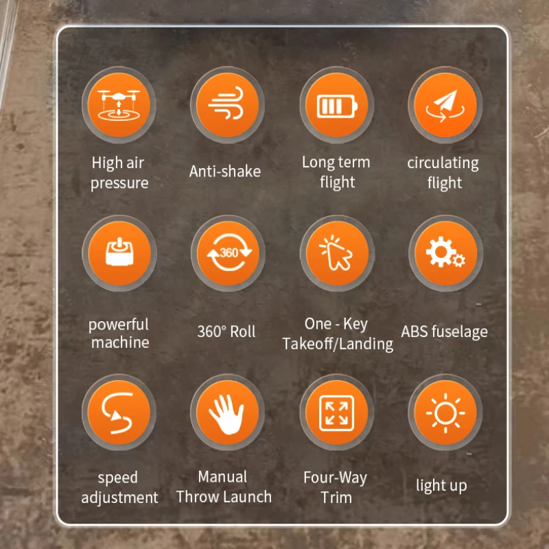 

Умный радиоуправляемый самолет с фиксацией положения, взлет одной кнопкой, 2.4G, 360° ° Радиоуправляемый самолет-истребитель с LED-подсветкой и функцией ручного запуска