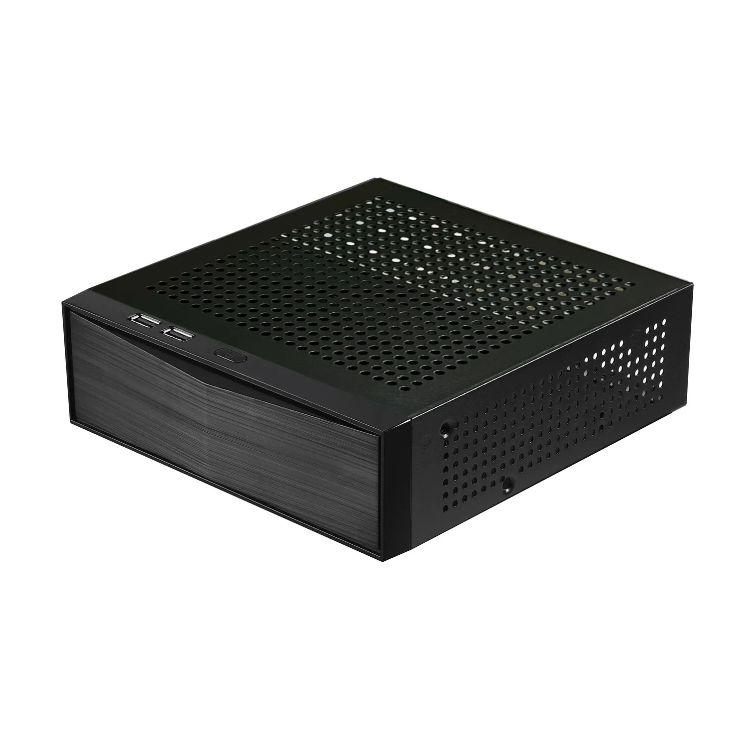 ホームシアターデスクトップ用ミニitxコンピュータケース-小型usb20インターフェース-水平型htpcケース-コンパクトサイズ