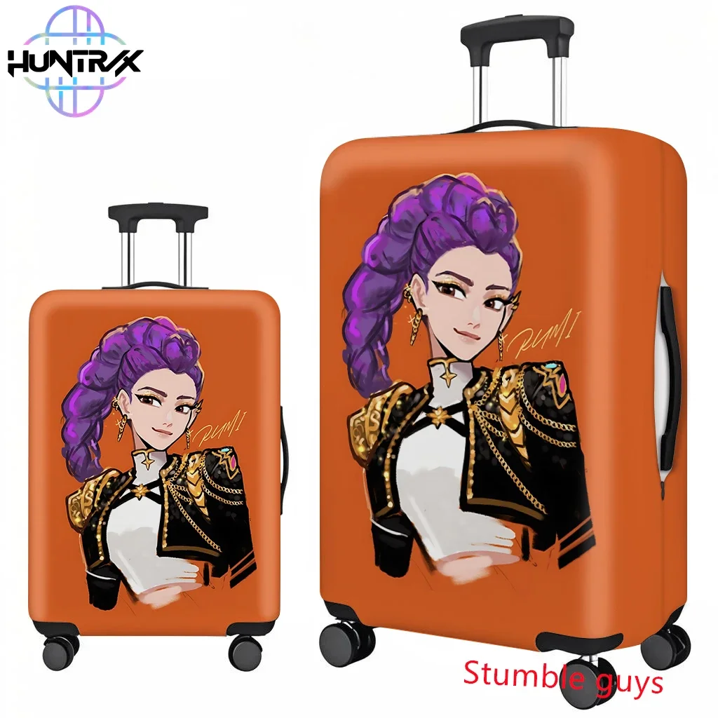 La copertura per bagagli Kpop Demon Hunters si adatta alle valigie da 18-32 pollici. Protezione da viaggio anime carina