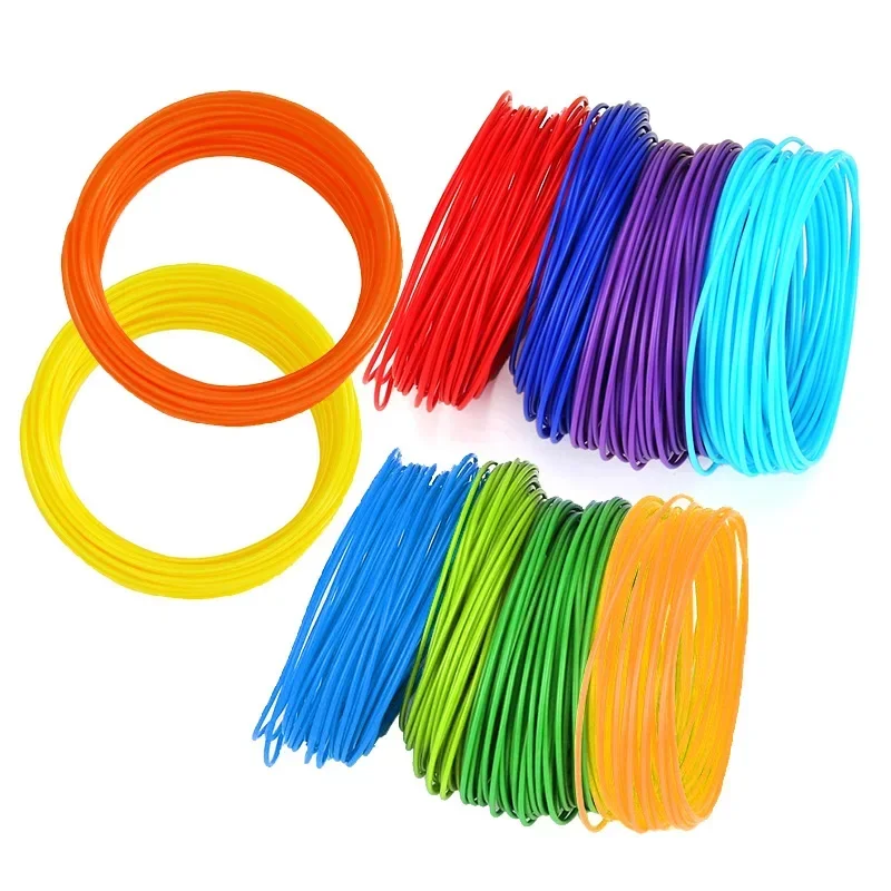 3D-Stiftfilament, 1,75mm Drucks tift nachfüllungen, 10/Farben Filament nachfüllungen, pcl Niedertemperatur-Pla-Filament-Nachfüllungen, 5m Draht