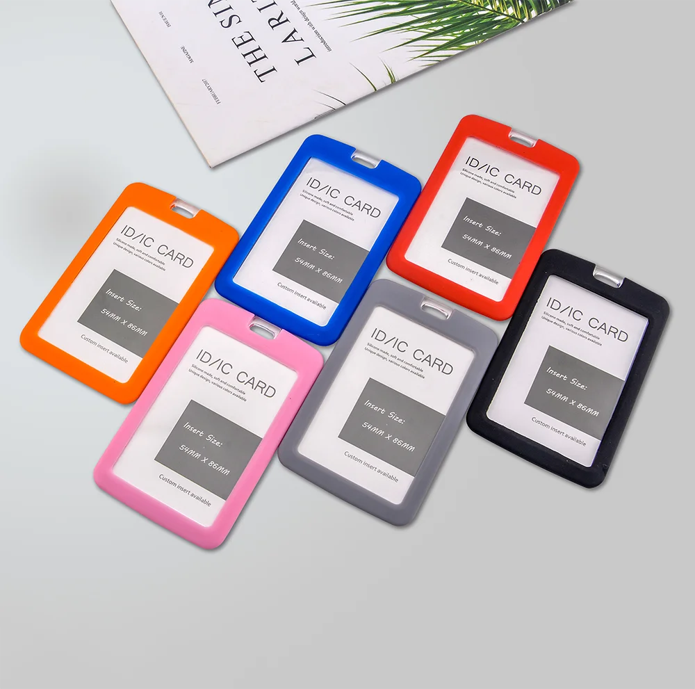 No MOQ Silicone Material Employee Access Card For Office And School Business Display With Customized Lanyard