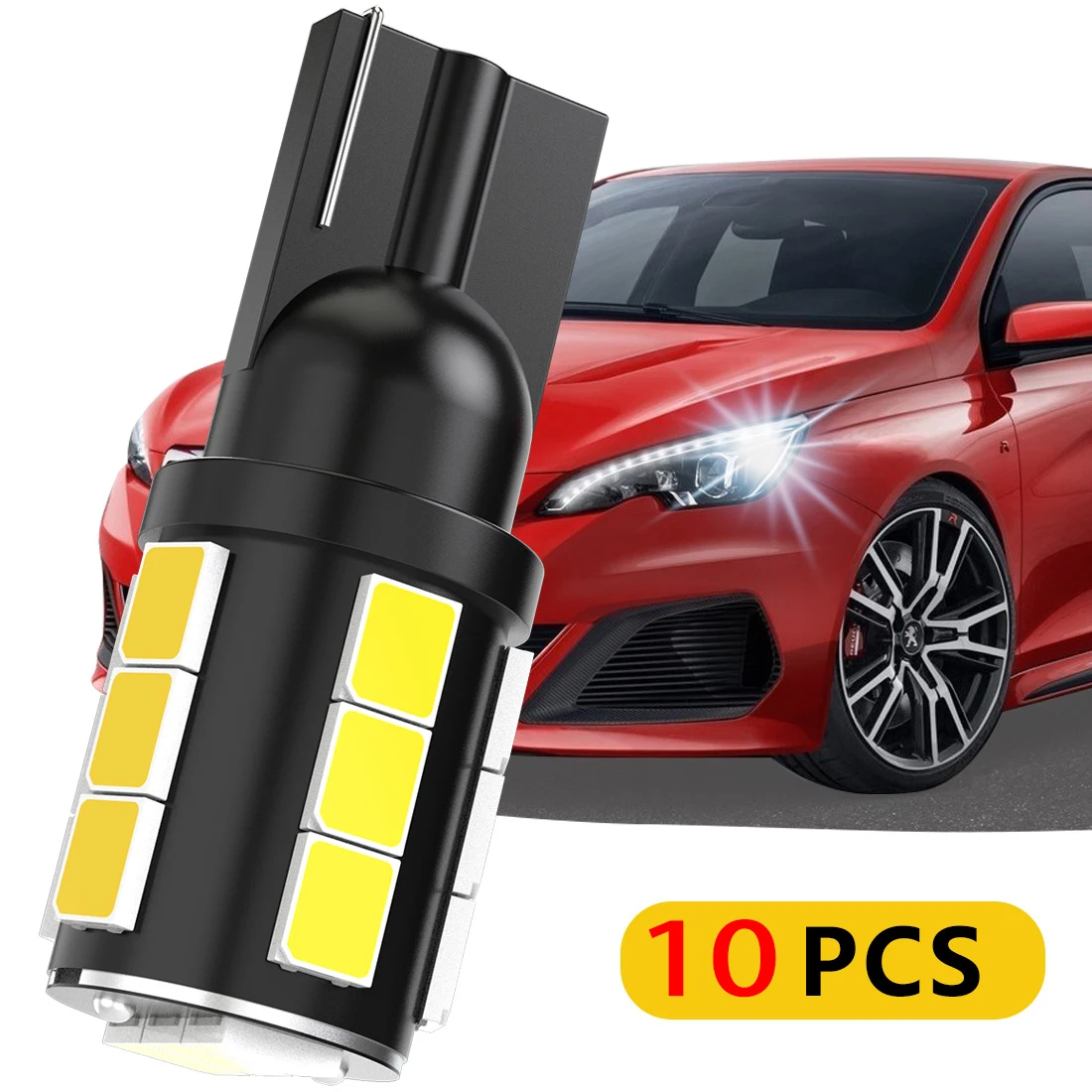 

10x T10 W5W Car Led Dome Map Light 6000K White 2835 Chip For Ford Mustang Explorer Escape Fusion Fiesta