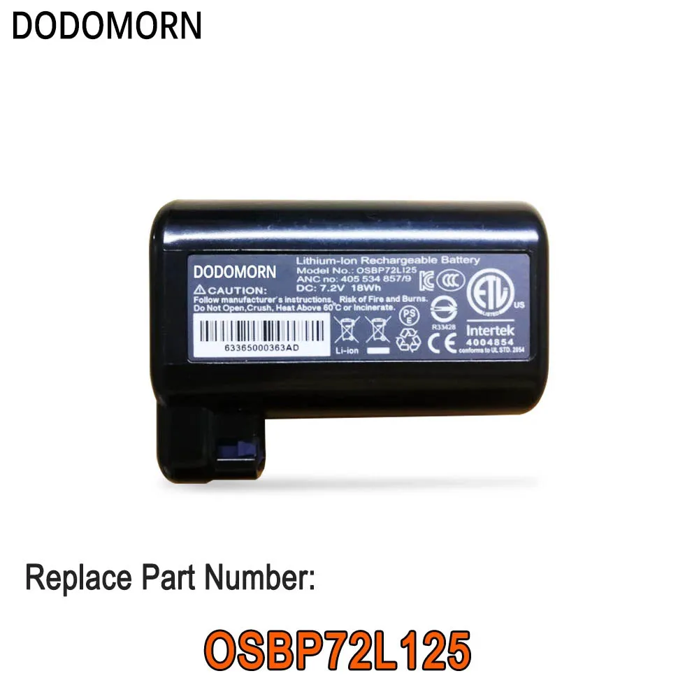 Imagem -02 - Dododomorn-bateria para Aspirador Robô Substituição com Número de Rastreamento Alta Qualidade 7.2v 18wh Ajuste para Aeg Pure i9 Osbp72l125