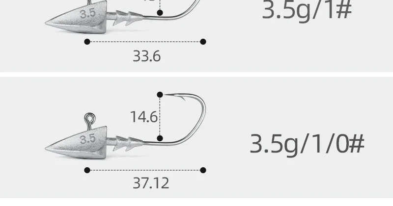 Angeln Jig Kopf Haken 4X Starke Dreieck Blei Kopf T Schwanz Wurm Haken Weiche Köder Angelhaken 20-30 Stück VERKAUF – Detail 6