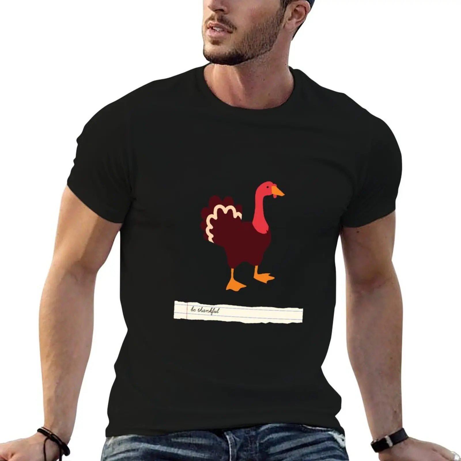 

Untitled Thanksgiving Goose T-Shirt man t shirt summer essential t shirt t shirts cotton 100% T-Shirt