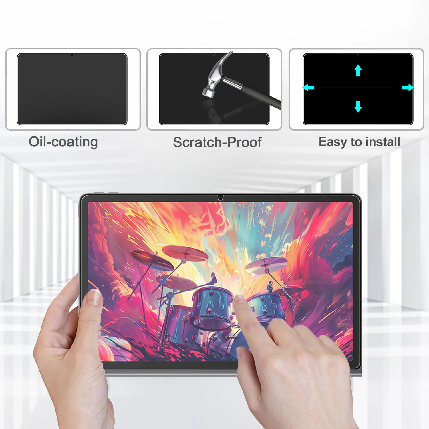 2 Pieces Ultra Clear Screen Protector Scratch Proof Tempered Glass For Lenovo Xiaoxin Pad Studio 11.5-inch PC Protective Film