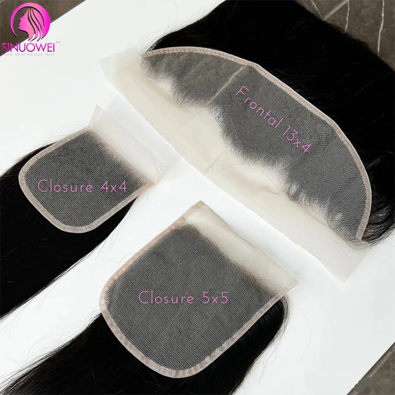 ブラジルの天然かつら,レミー品質の髪,滑らか,事前に摘み取られた,透明なレース,フリーパーツ,5x5, 13x4