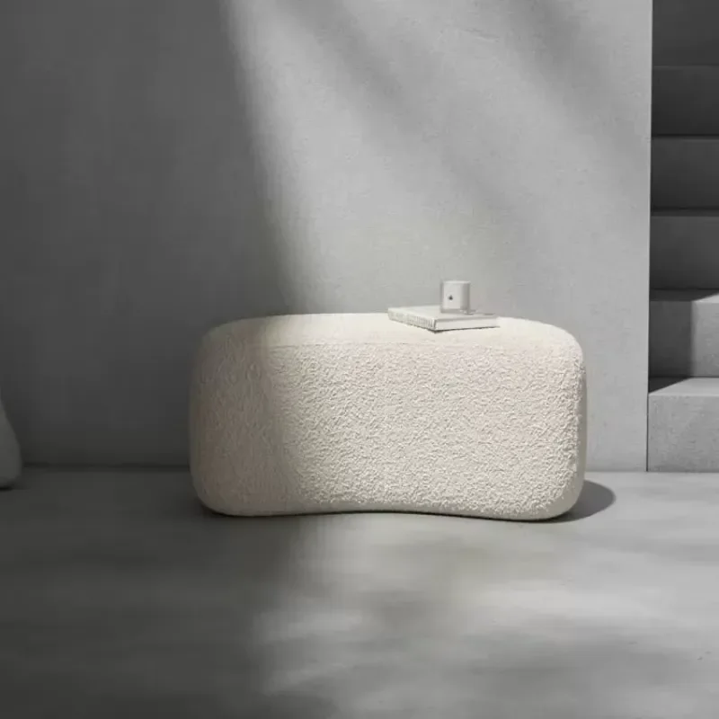Modern Simple High End Home Stools Ottomans Pedal Door Shoe Changing Stool Hallway Ottoman Footrest Living Room Furniture