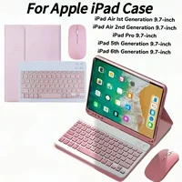 Funda para iPad Air 1st 2013 / Air2 nd 2014 / iPadPad Pro 2016 / iPad 5th 2017 / iPad 6th 2018 / Funda con teclado Bluetooth de 9,7 pulgadas