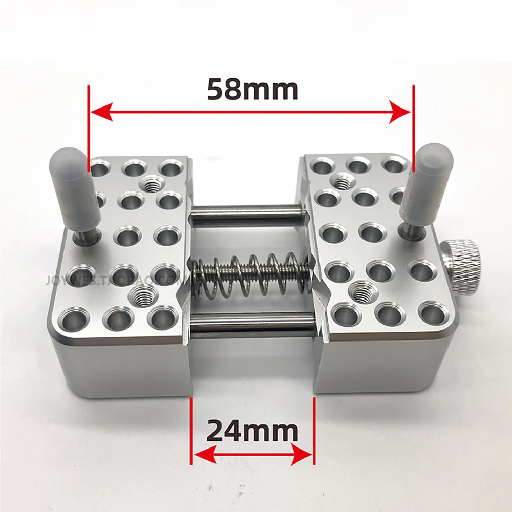 Handheld Mini Metal Vise - CNC Machined Aluminum Clamp for Model Making, Electronics, Crafts & Painting