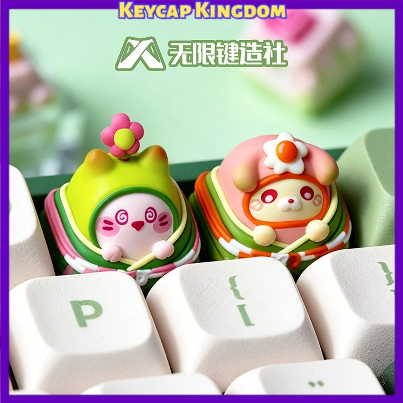 

Cute Personality Mechanical Keyboard 3D Printed Resin Custom Artisan Keycap PC Gaming Keyboard Point Keycap DIY Collectible Gift