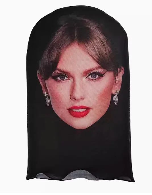 Novo 3d impresso kanye máscara de malha elástica máscara facial completa para homens mulheres cosplay headwear hip hop moda balaclava capuz chapéu headg