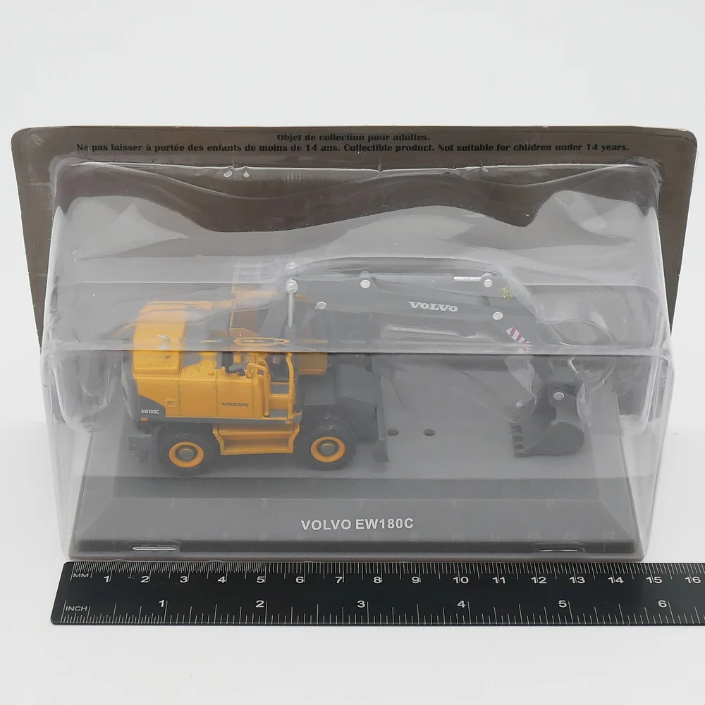 

Diecast IXO 1:72 Scale Volvo EW180C Volvo Wheel Excavator Alloy Car Model Collectible Toy Gift Souvenir Display Ornament