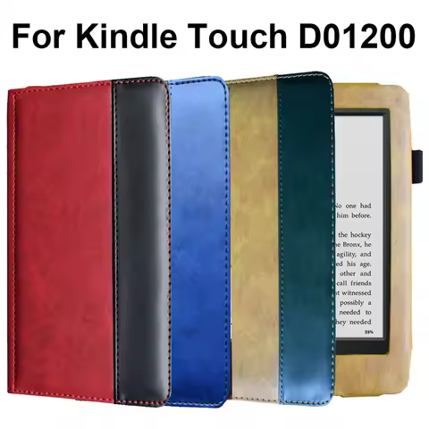 PU Leather e-Reader Protective Case Magnetic Closure Anti Scratch Paperwhite 1/2/3 Folio Cover for Kindle Touch D01200