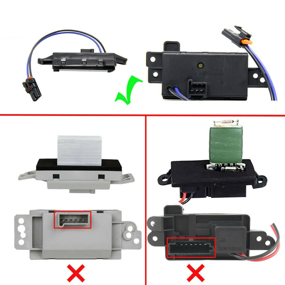 Car Blower Motor Resistor Replacement for Buick Rainier for Chevrolet Trailblazer for Isuzu Ascender 4P1516 MT1805 RU-631 JA1639