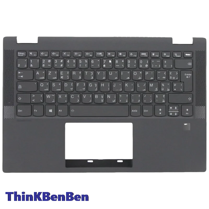 

French Arabic Keyboard Gray Upper Case Palmrest Shell Cover For Lenovo Ideapad Flex 5 14ALC05 14ITL05 14ARE05 14IIL05 5CB0Y85519