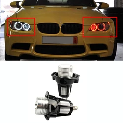 2PCS 10W LED Angel Eyes Marker Lights Bulbs Error Free White/Red/Blue for BMW E90 E91 3 Series 325i 328i 335i Car Styling