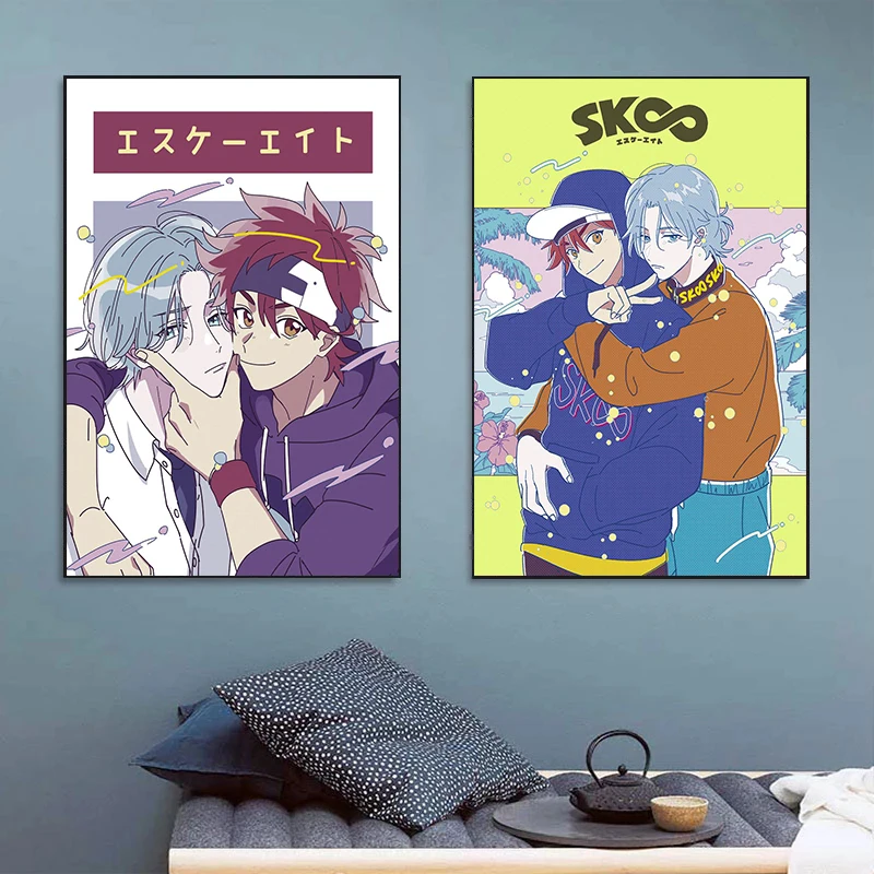 Japanese Cartoon Anime SK8 The Infinity Canvas Painting Poster Retro Picture Kids Room Decoration Cafe Wall Art Home Decor