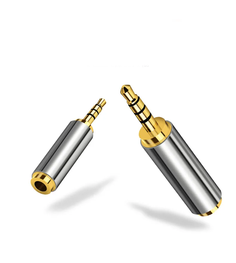 Jack 3.5mm do 2.5mm Adapter Audio 2.5mm męski na 3.5mm żeńskie złącze wtykowe na głośnik Aux kabel słuchawki Stereo zestaw słuchawkowy Mic