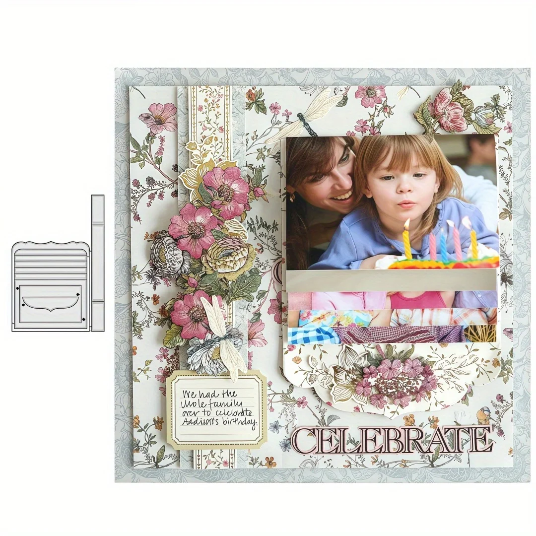 Die neue Wasserfall-Stanzform eignet sich für die Herstellung von Albümdekorationen, Grußkarten, Scrapbooking-DIY-Projekten und Bastelarbeiten