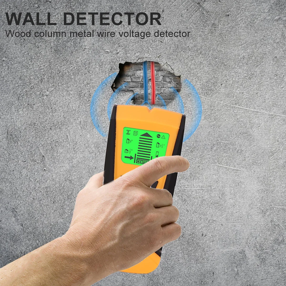 Imagem -04 - Detector de Parede e Stud Finder com Display Lcd Scanner de Parede Sensor Center Finding Beam Finders Madeira Metal em 1