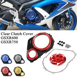 For Suzuki GSXR600 GSXR750 2006-2022 Motorcycle Engine Guard Protector Clear Clutch Cover GSXR GSX-R 600 750 GSX R 2020 2021