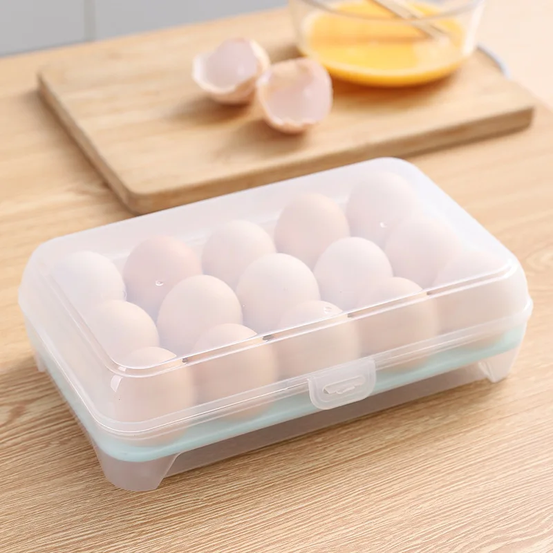 Egg Plastic Box, Food Container Organizer, Refrigerator Storage Box, Kitchen Food Preservation, Multifunctional Crisper Rack