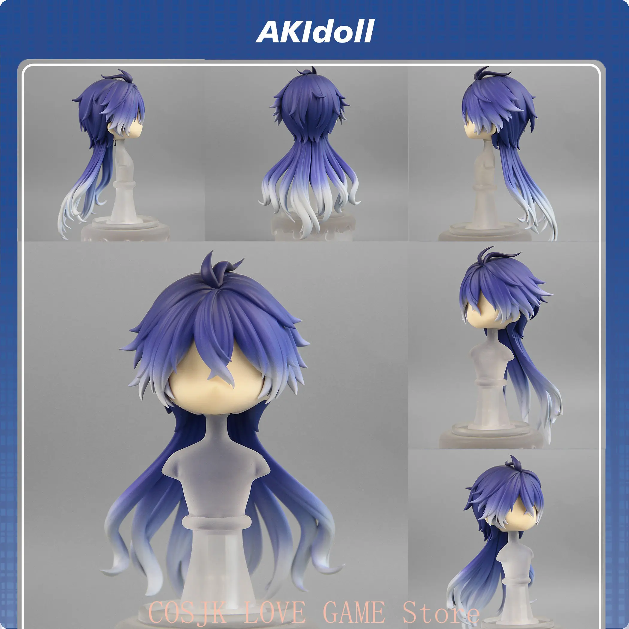 

Аксессуары для BJD-кукол Flins Genshin Impact: съемные волосы, лицевые панели, парики, сделанные вручную (объёмные модели ob11, ob22, GSC). Подарок для фанатов игр и аниме.