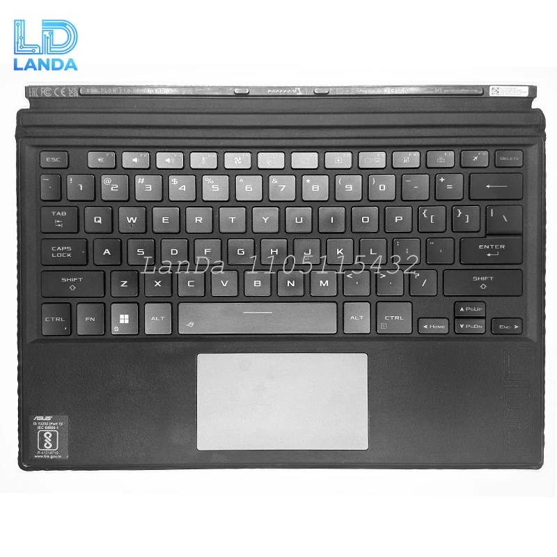 Used US Keyboard Palmrest For ASUS ROG X Flow Z13 GZ301ZA (2022) With Backlit