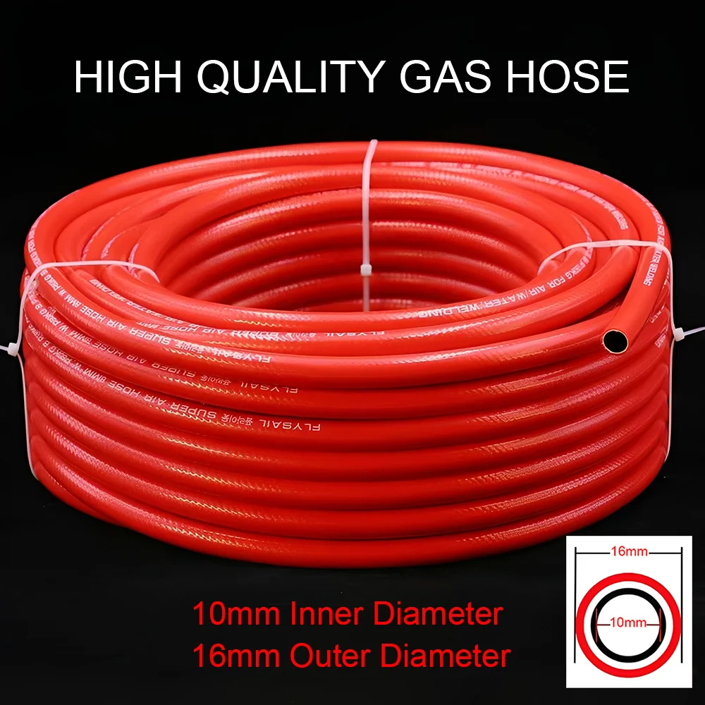10mm Inner Diameter Hose High Pressure Resistant Gas Tube Propane Hose Fire Torch Gas Pipe PVC Hose Cutting Welding Accessories