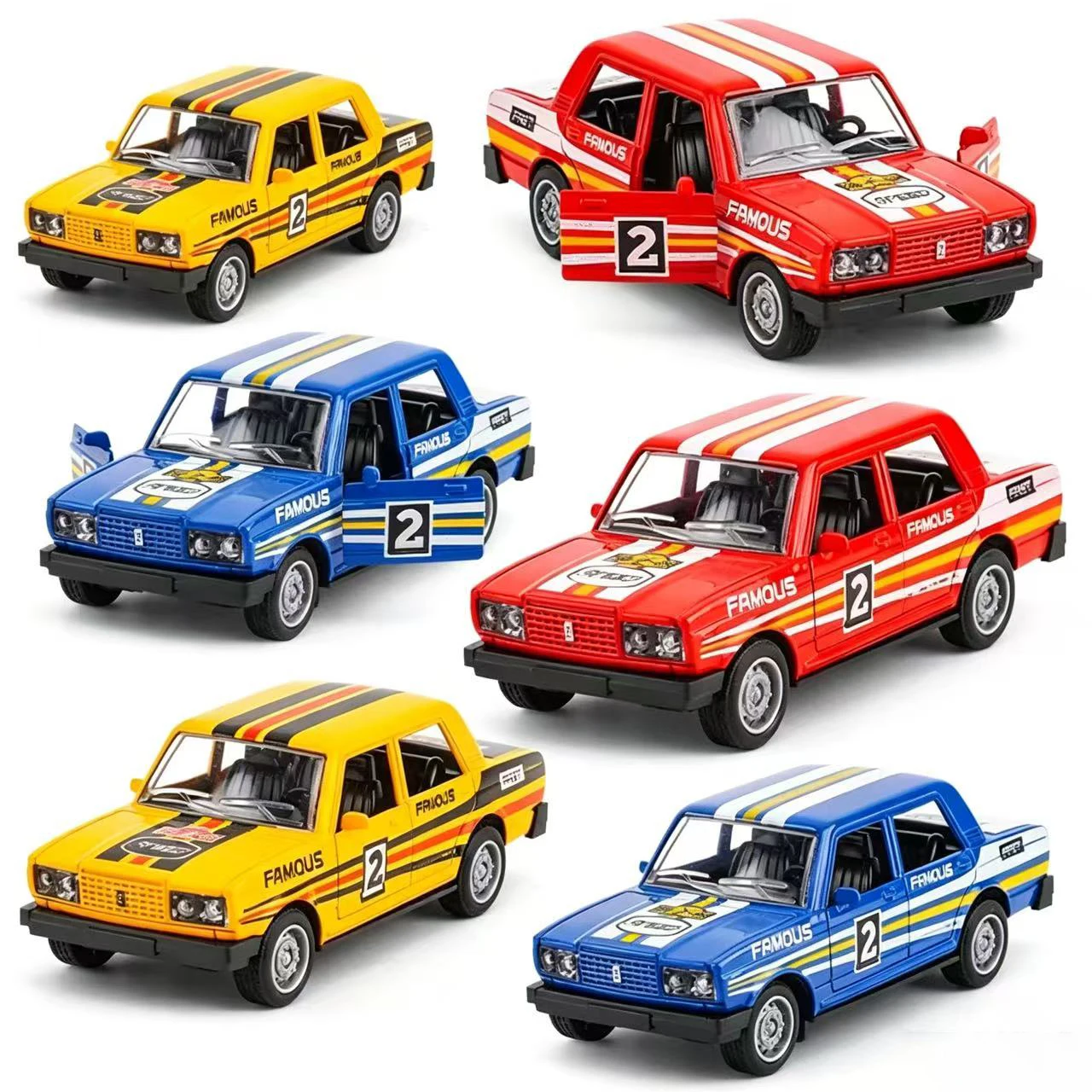 1:32 Scale Cast Simulation Alloy Toy Car Door Can Be Opened Pullback Drive Collectible Model Vehicle Toy for Kids view 5