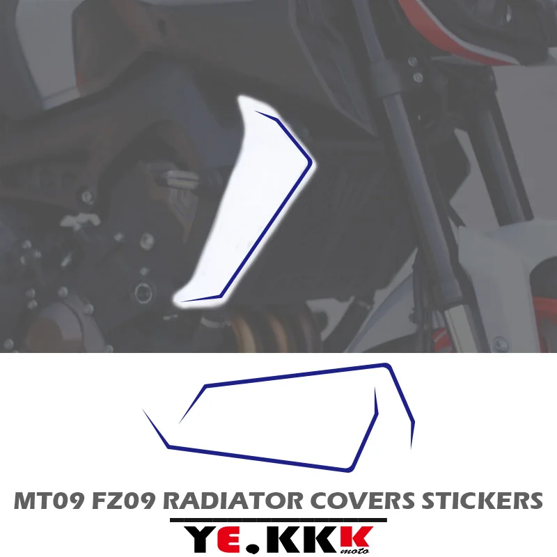 

For YAMAHA MT09 MT-09 MT-09SP FZ09 Radiator Cap Fairing Sticker Decals Hollow Line Stickers Custom Color MT 09