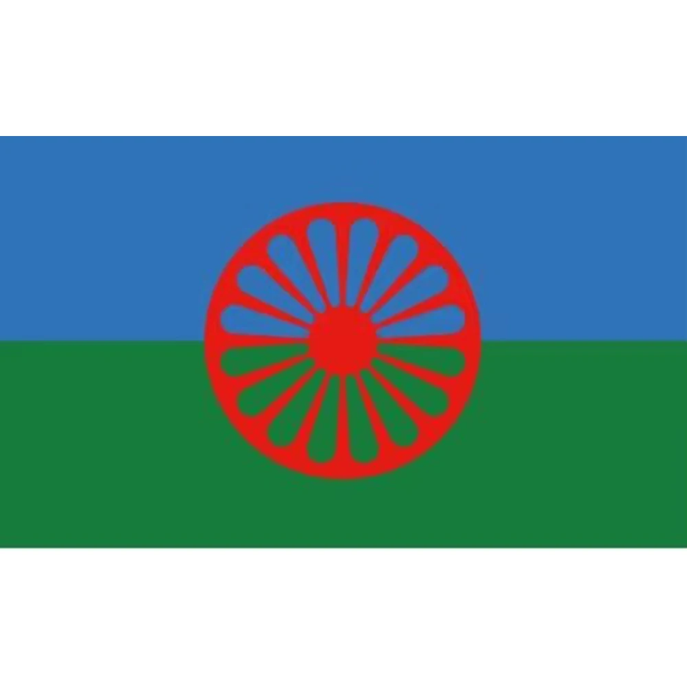 90x150cm with Rom Gypsy Flag Of The Romani People 100% polyester custom HISTORYHobby Business Banner