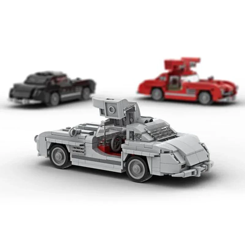 Moc Mattoni da costruzione Città Supercar Modello Velocità 300 SL Tecnologia Blocco modulare Regali Giocattoli per bambini Set fai da te Assemblaggio