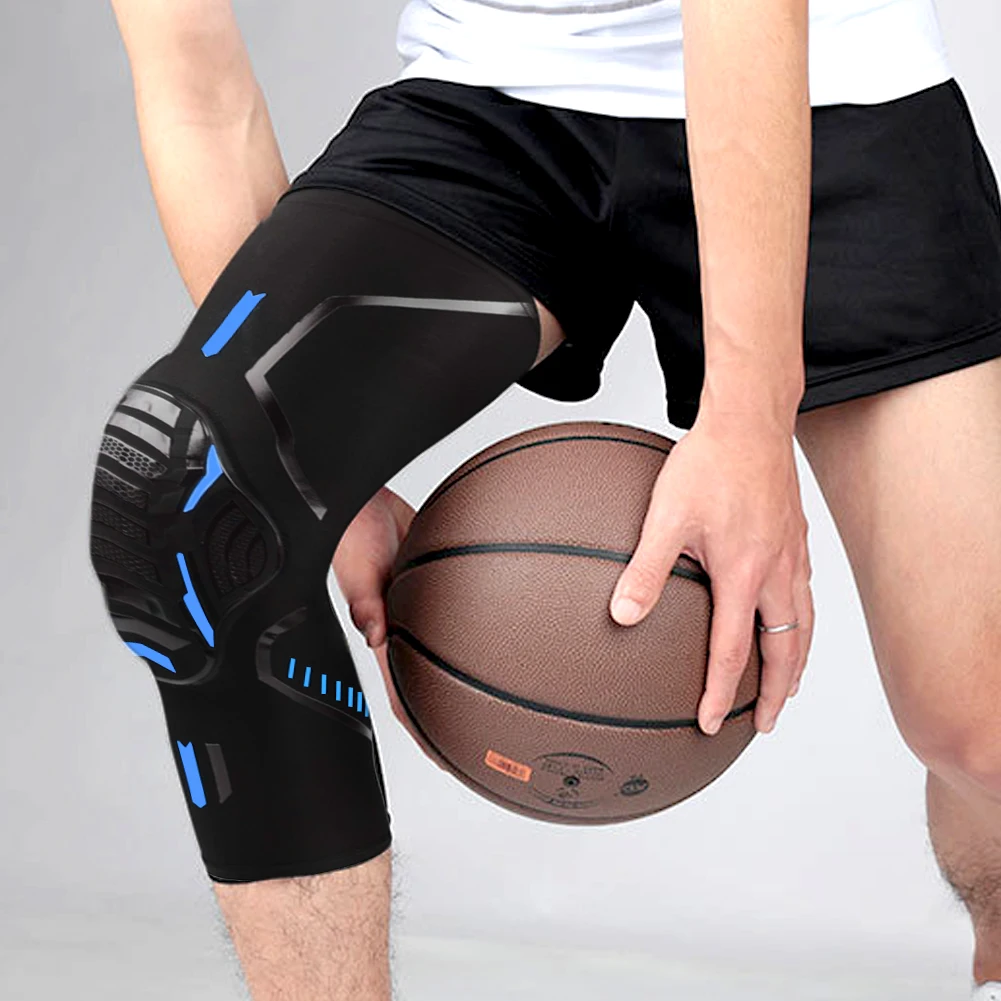 Joelheiras De Espuma Elástica De Basquete, Protetor De Joelheira De Voleibol, Bracers De Suporte De Treinamento Esportivo, Equipamento De Fitness, 1