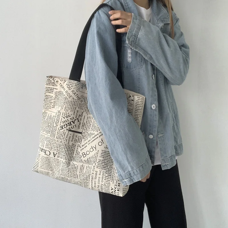 Canvas Messenger Bag Women's One Shoulder High-capacity Purses Handbags Luxury Cute Crossbody High Quality Casual Classic Style 