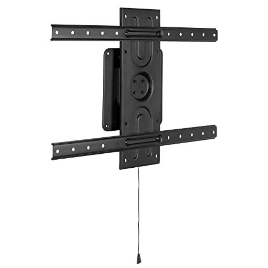 

Landscape to Portrait Rotating TV Wall Mount for Living Room Steel Black Vertical Flush Mount with 360 Rotation Fits VESA 600x4