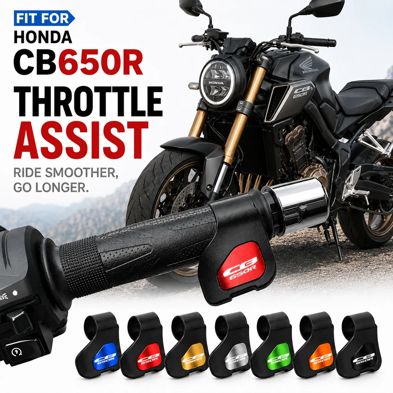 For HONDA CBR650R CBR 650R 2018 2019 Motorcycle Accessories Throttle Booster Handlebar Grip Clip Labor Saver