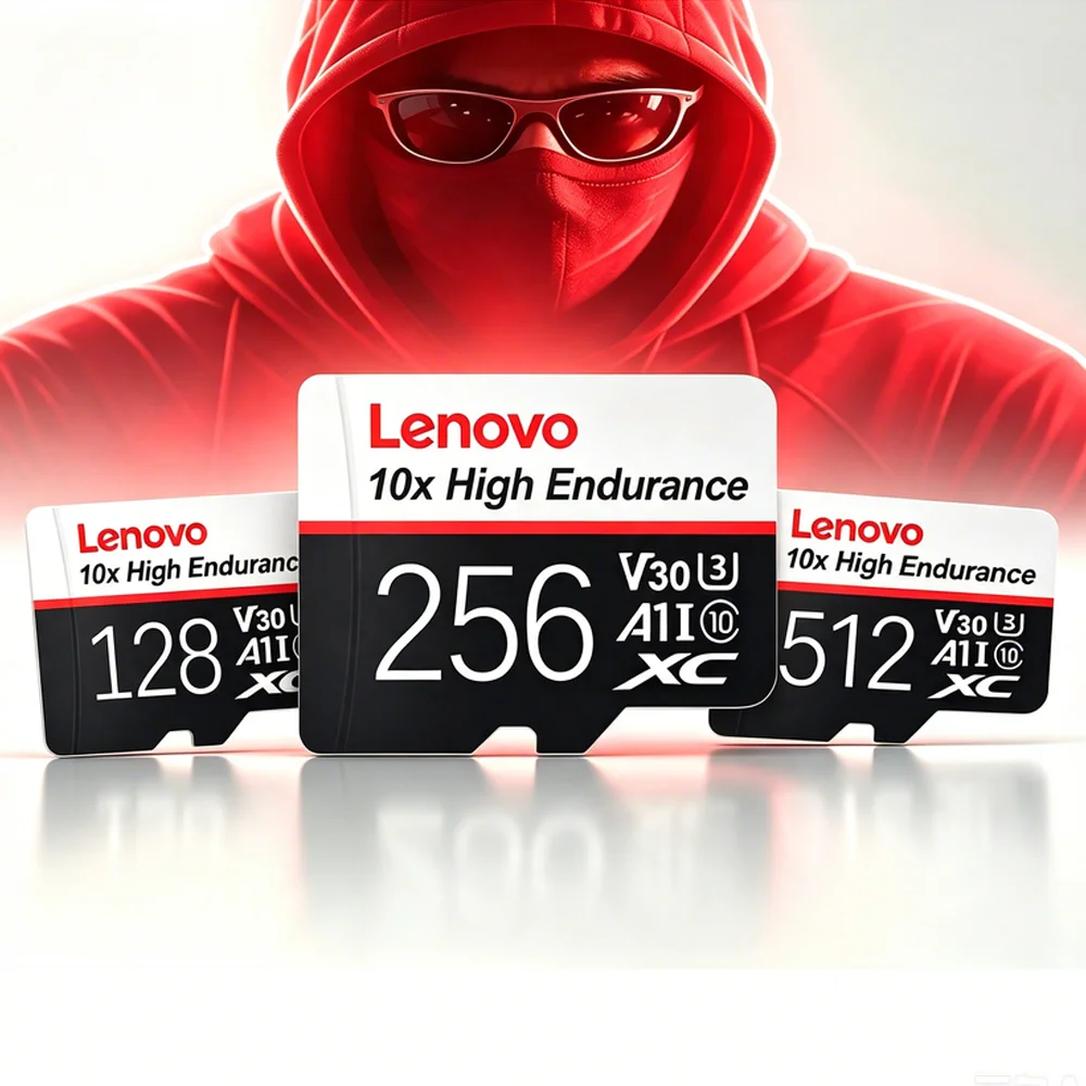Высокоскоростная карта памяти Lenovo Micro SD 512 ГБ, 256 ГБ, 128 ГБ, 64 ГБ, 32 ГБ UHS-I U3 V30 A2 для фотокамер и съемки видео в формате 4K RAW