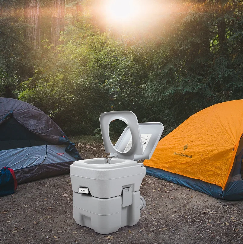 Travel Outdoor 5 Gallon Camping Portable Toilet Flush Potty