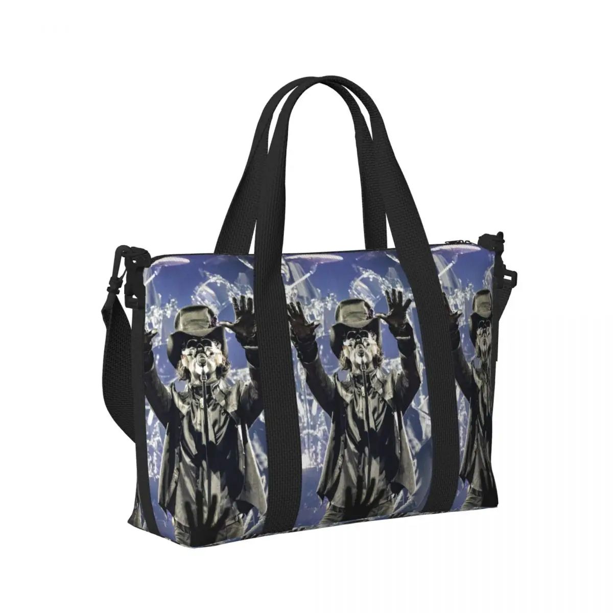 

Ghost B.C. Band Beach Travel Bag Large Capacity Tote Bags for Gym Sport Women Shopping Duffle Shoulder Bag