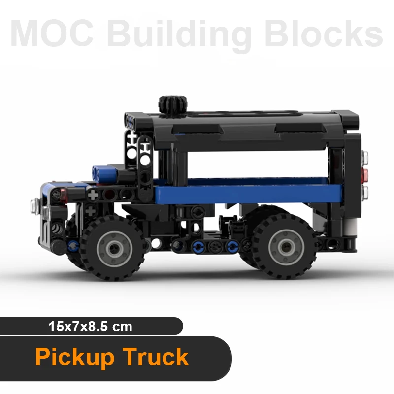 Transport Fahrzeug Bausteine Lose Teile Lkw Modell MOC Ziegel Modifizierte Lenkung Auto Kinder DIY Technologie Montage Spielzeug