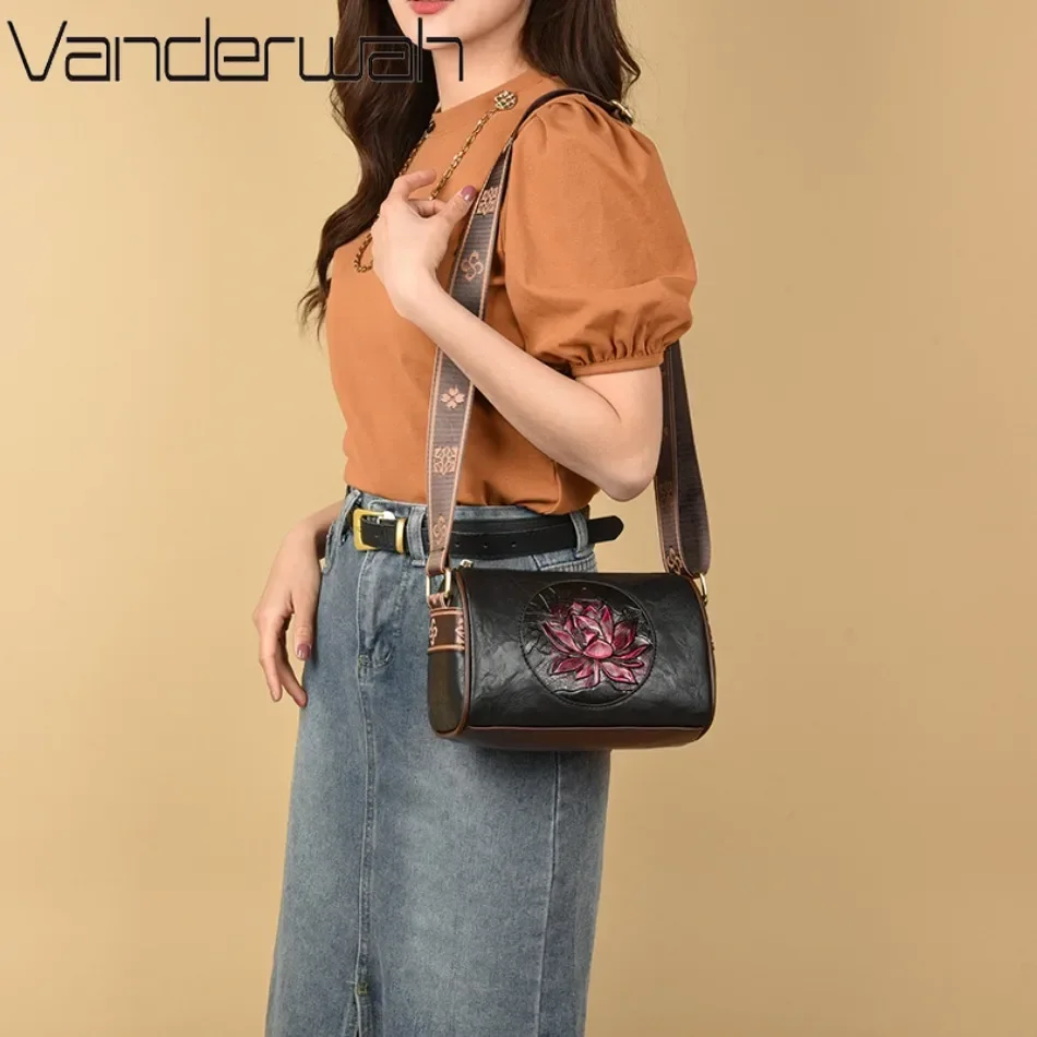 Casual Frauen Handtasche Weiche Leder Schulter Umhängetaschen für Frauen Neue Mode Druck Damen Messenger Tote Tasche Sac EIN Haupt