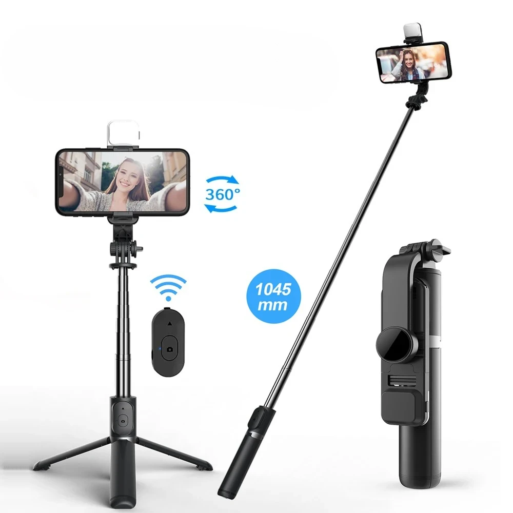 

Новый беспроводной Bluetooth-штатив для селфи с дистанционным выдвижным штативом со съемным устройством для iPhone Android-смартфона