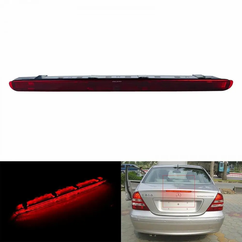 

1x красные линзы светодиодные задние третий стоп-сигнал высокого уровня для Mercedes Benz C-Class W203