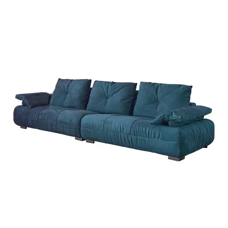 

Italian, minimalist, leather, sofa, modern, minimalist, straight row, top layer, cowhide, design