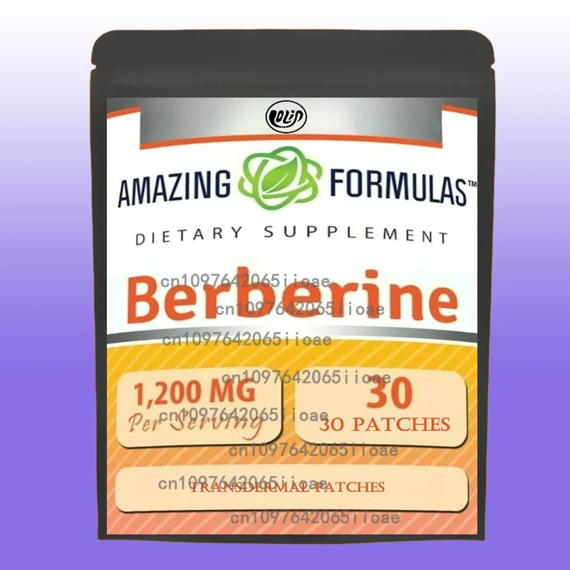 

30 пластырей Berberine Transdermal Patches с цейлонской корицей и иммунитетной системой поддержки куркумы
